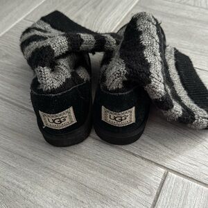 UGG; fun soft, cozy boots; wears like a size 6
